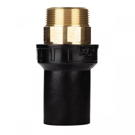 Переход П/М короткий латунь D50 с наружной резьбой 1 1/2"